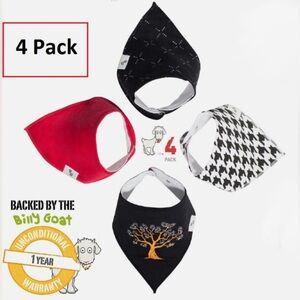 Bandana Bibs/Billy Goat - organic cotton - 4 pieces / quality and so cute